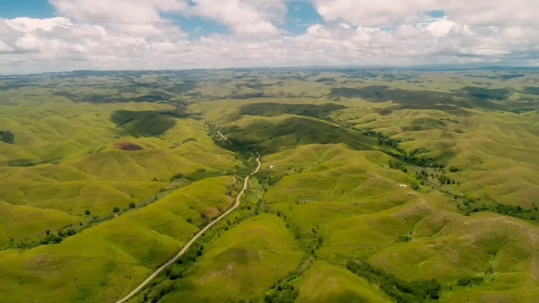 Aerial view of Tanau Hill, East Sumba