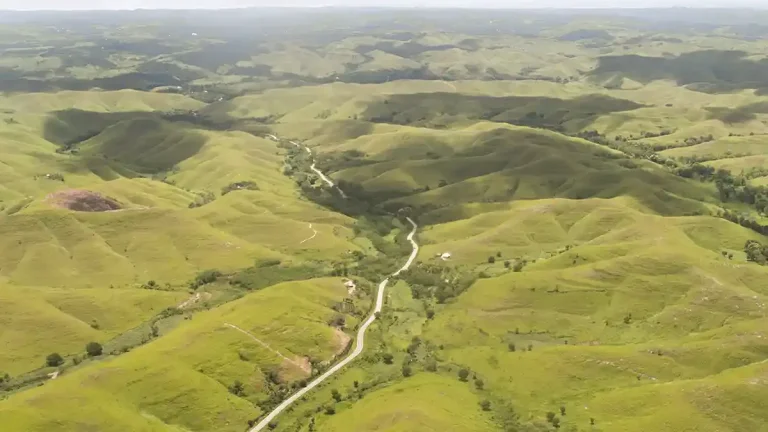 Aerial view of Tanarara Hill, East Sumba