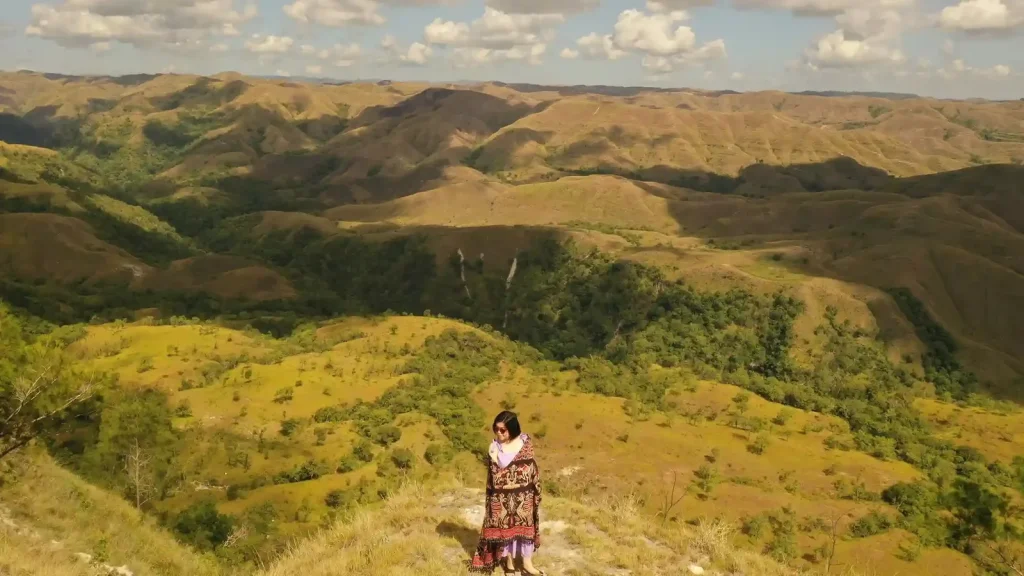 Traveller on Tanarara Hill, East Sumba