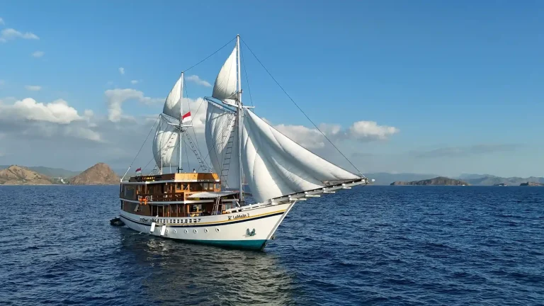 Phinisi under sail, East Nusa Tenggara